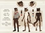  anthro canine clothed clothing diesel_wiesel english_text fangs fox male mammal model_sheet multiple_images nude open_mouth simple_background smile solo standing teeth text tongue 