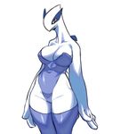 anthro breasts featureless_breasts female legendary_pok&eacute;mon looking_at_viewer lugia nintendo pok&eacute;mon solo thundared video_games wide_hips 