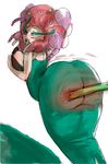  big_breasts blush breasts female florges huge_breasts nintendo open_mouth pok&eacute;mon pok&eacute;morph redandblacktac solo spanking tongue tongue_out video_games 