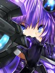  absurdres blue_eyes braid close-up hair_ornament highres looking_at_viewer neptune_(series) purple_hair purple_heart shishin_(shishintei) solo sword symbol-shaped_pupils twin_braids weapon 