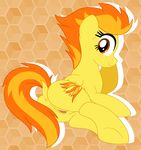  anus cutie_mark dock equine feathered_wings feathers female feral friendship_is_magic hair looking_at_viewer mammal multicolored_hair my_little_pony orange_eyes orange_hair orange_tail pearlyiridescence pegasus pussy solo spitfire_(mlp) two_tone_hair two_tone_tail wings wonderbolts_(mlp) yellow_feathers 