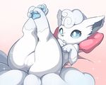  alolan_vulpix camel_toe canine female feral fox fur lying mammal multi_tail nintendo pata pawpads paws pillow pok&eacute;mon presenting presenting_pussy pussy solo video_games vulpix white_fur 