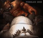  animated bear beard belly chub cum facial_hair feet fur furrlex humanoid male male/male mammal oerba_yun_fang orc panda pandaren paws video_games warcraft 