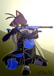  2016 ana_(overwatch) anthro cat clothed clothing feline fur htodinth male mammal morenatsu overwatch shin_(morenatsu) simple_background solo video_games yellow_eyes 