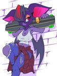  2016 anthro bat big_breasts breasts cleavage clothed clothing female mammal smile thefuckingdevil 