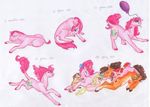  absurd_res age_progression balloon blue_eyes blush brown_fur brown_hair cheese_sandwich_(mlp) cutie_mark dawn22eagle earth_pony equine female feral friendship_is_magic fur green_eyes hair hi_res hooves horse lying male mammal my_little_pony nude pink_fur pink_hair pink_hooves pony red_hair simple_background tan_fur white_background young 