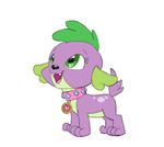  canine crossgender cute dog female friendship_is_magic mammal my_little_pony siansaar solo spike_(mlp) 