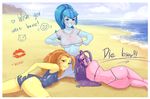  adagio_dazzle_(eg) aria_blaze_(eg) big_breasts big_butt bikini breasts butt clothed clothing equestria_girls female figgot_(artist) human humanized mammal my_little_pony nipples shirt skimpy sonata_dusk_(eg) swimsuit t-shirt translucent transparent_clothing wet 