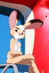  anthro breasts brown_eyes crossed_arms cruise_ship digital_media_(artwork) disney fan_character grummancat jackie_hopps_(grummancat) lagomorph mammal nipples nudism rabbit sunbathing zootopia 