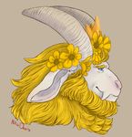  asgore_dreemurr beard boss_monster caprine crown facial_hair flower fur goat horn invalid_tag long_ears mammal nikodavis plant signed undertale video_games white_fur 