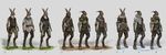  absurd_res anthro armor clothing digitigrade hi_res lagomorph lineup male mammal overgrowth rabbit steve_hong 