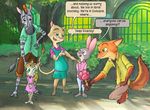  anthro blue_eyes brown_eyes canine child dessert disney equine feline female food fox fur green_eyes grey_fur ice_cream interspecies invalid_tag judy_hopps lagomorph lion long_ears machinewithsoul mammal necktie nick_wilde orange_fur park pregnant purple_eyes rabbit smile tree window young zebra zootopia 