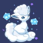  alolan_form alolan_vulpix from_behind fuchsia gen_7_pokemon highres looking_back minior no_humans pokemon pokemon_(creature) protected_link vulpix 