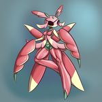  alorix arthropod breasts eye_patch eyewear insect lurantis mantis nintendo pok&eacute;mon pussy video_games yin-lee_(character) 