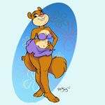  2016 anthro breasts cleavage clothed clothing cute female mammal nickelodeon rayjay rodent sandy_cheeks smile solo spongebob_squarepants squirrel 