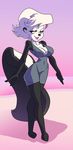  2016 anthro big_breasts billybaphomet breasts cleavage clothed clothing female mammal skunk solo 