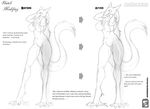  2012 belly big_breasts breasts english_text female fur instructions lips navel pointy_ears pose sergal signature sketch slim smile text walter_sache wide_hips 