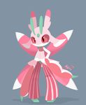  ambiguous_gender antennae anthropod big_eyes blush cute hand_on_hip lurantis nintendo pok&eacute;mon red_sclera slit_pupils video_games wings 狄优优 