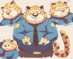  &tau;oss 2017 anthro benjamin_clawhauser clothed clothing disney fur mammal police_uniform simple_background smile uniform white_background zootopia 