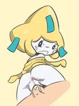  anthro anus female hi_res human interspecies jirachi legendary_pok&eacute;mon looking_back male mammal nintendo pok&eacute;mon pok&eacute;philia pussy simple_background tears vaginal video_games vono 