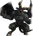  3d_(artwork) abs ambiguous_gender angry anthro berserk biceps big_muscles black_nose demon digital_media_(artwork) fangs fur hair horn looking_at_viewer membranous_wings muscular nude official_art open_mouth pecs pose red_eyes solo spread_legs spread_wings spreading standing teeth tongue wings zodd 