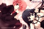  animal_ears artemis_(tsukuyomi) cat_ears end_card hazuki_(tsukuyomi) highres mitsumi_misato multiple_girls red_eyes tsukuyomi_moonphase 