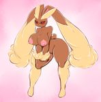  averyshadydolphin big_breasts big_butt breasts butt eyewear female glasses hair hi_res looking_at_viewer lopunny nintendo pok&eacute;mon solo video_games wide_hips 
