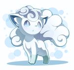  alolan_vulpix ambiguous_gender blue_eyes feral hair multi_tail nintendo open_mouth paws pok&eacute;mon simple_background solo standing video_games vulpix white_fure white_hair ねる 