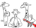  anthro blush clothing female fishnet giraffe looking_at_viewer mammal nurse nurse_giraffe nurse_uniform plushie restricted_palette shy simple_background solo the_weaver thermometer toy toybox_pals uniform 