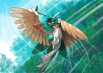  arrow bow brown_feathers feather_fingers feathers nintendo pok&eacute;mon unknown_species video_games zacharybla 