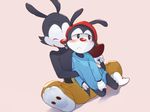  123autumn animaniacs bottomless brothers clothed clothing cub duo hat incest male male/male mammal penis sibling topless wakko_warner yakko_warner young 