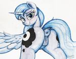  2016 anatomically_correct anatomically_correct_pussy animal_genitalia animal_pussy anus blue_hair butt cutie_mark dock equine equine_pussy feathered_wings feathers female feral friendship_is_magic hair hi_res horn looking_at_viewer mammal my_little_pony princess_luna_(mlp) pussy selenophile simple_background smile solo winged_unicorn wings 