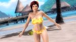  1girl 3d beach dead_or_alive dead_or_alive_5 dyed_hair flower mila_(doa) ocean short_hair solo 