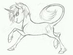  cutie_mark earthsong9405 equine female friendship_is_magic fur hair hooves horn mammal my_little_pony sharp_horn simple_background sketch smile solo unicorn vinyl_scratch_(mlp) white_background 