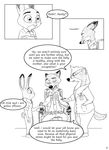  2016 anthro canine clothed clothing comic dialogue disney english_text female fox fur hi_res jman0525 judy_hopps ktrk5 lagomorph light mammal monochrome nick_wilde rabbit solo text zootopia 