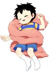  1boy black_eyes black_hair kasugai_(de-tteiu) lying mother_(game) ness nintendo short_hair sleeping solo 