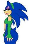  anthro blue_body bulge butt clothed clothing crossdressing girly hedgehog looking_back male mammal skimpy smile solo sonic_(series) sonic_the_hedgehog thecon 