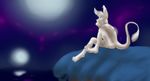  abstract_background balls canine carbuncle digital_media_(artwork) mammal messer night_sky nude outside simple_background sitting 