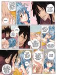  blue_hair comic couple fairy_tail rusky 