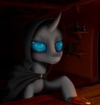  absurd_res ambiguous_gender book changeling clothed clothing fangs hi_res hooves horn inside money my_little_pony solo wireless08 