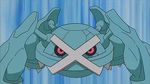  animated beldum fusion mecha mega_metagross metagross metang pokemon pokemon_(anime) 