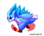 2016 alolan_sandslash alpha_channel ambiguous_gender animated blue_body claws clothing crossover digital_media_(artwork) footwear grin ice looking_at_viewer low_res mataknight nintendo outta_sync pixel_(artwork) pok&eacute;mon running shoes sonic_(series) sonic_the_hedgehog video_games 
