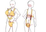  :3 bald big_breasts bikini breasts butt clothing female group hand_on_hip human male mammal nintendo okatimati pikachu pok&eacute;mon size_difference smaller_male swimsuit video_games what 