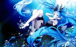  absurdly_long_hair bad_id bad_pixiv_id black_dress blue_eyes blue_hair bubble dress gotmil hatsune_miku long_hair open_mouth pale_skin shinkai_shoujo_(vocaloid) solo submerged twintails underwater very_long_hair vocaloid 