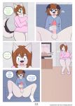  canine caught clothing comic dog duo female husky male mammal masturbation mother panties parent penis pornography precum son tongue tongue_out underwear woofyrainshadow 