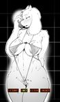  big_breasts blush breasts caprine clothed clothing female goat kemono mammal phone sindoll skimpy thick_thighs toriel undertale video_games wide_hips 
