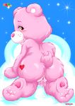  &lt;3 2016 bbmbbf bear big_butt blush butt care_bears cheer_bear cloud cum cum_on_hand female fur34 grin horny inviting looking_at_viewer looking_back mammal masturbation palcomix palcomix_vip public pussy pussy_juice sky solo star vaginal vaginal_masturbation 