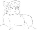  anthro areola big_areola big_breasts breasts canine female huge_breasts kemono mammal nipples puffy_nipples sindoll solo 