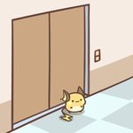  cafe_(chuu_no_ouchi) chibi elevator flat_color gen_1_pokemon lowres no_humans pokemon pokemon_(creature) raichu solo 