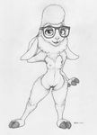  2016 anthro breasts caprine dawn_bellwether disney ecmajor eyewear female glasses mammal nude pussy sheep zootopia 